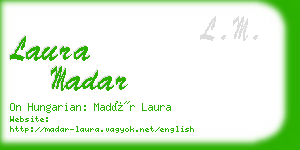 laura madar business card